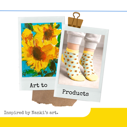 Socks - Sunflower, Unisex, Ankle high