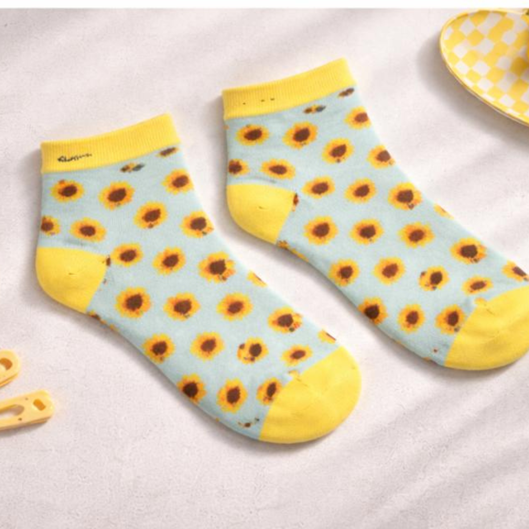 Socks - Sunflower, Unisex, Ankle high