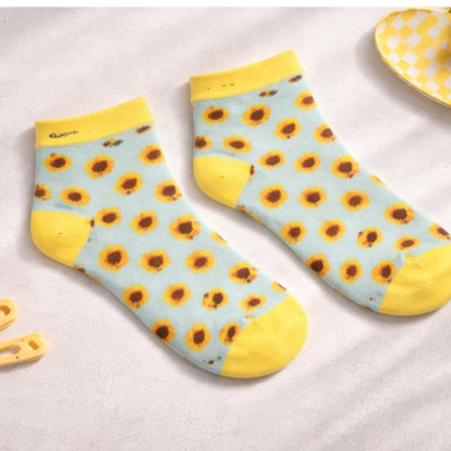 Socks - Sunflower, Unisex, Ankle high