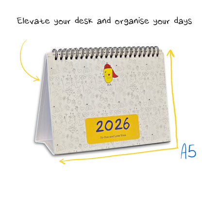 To-Dos and Love Yous - Desk Calendar + Sticker Sheet