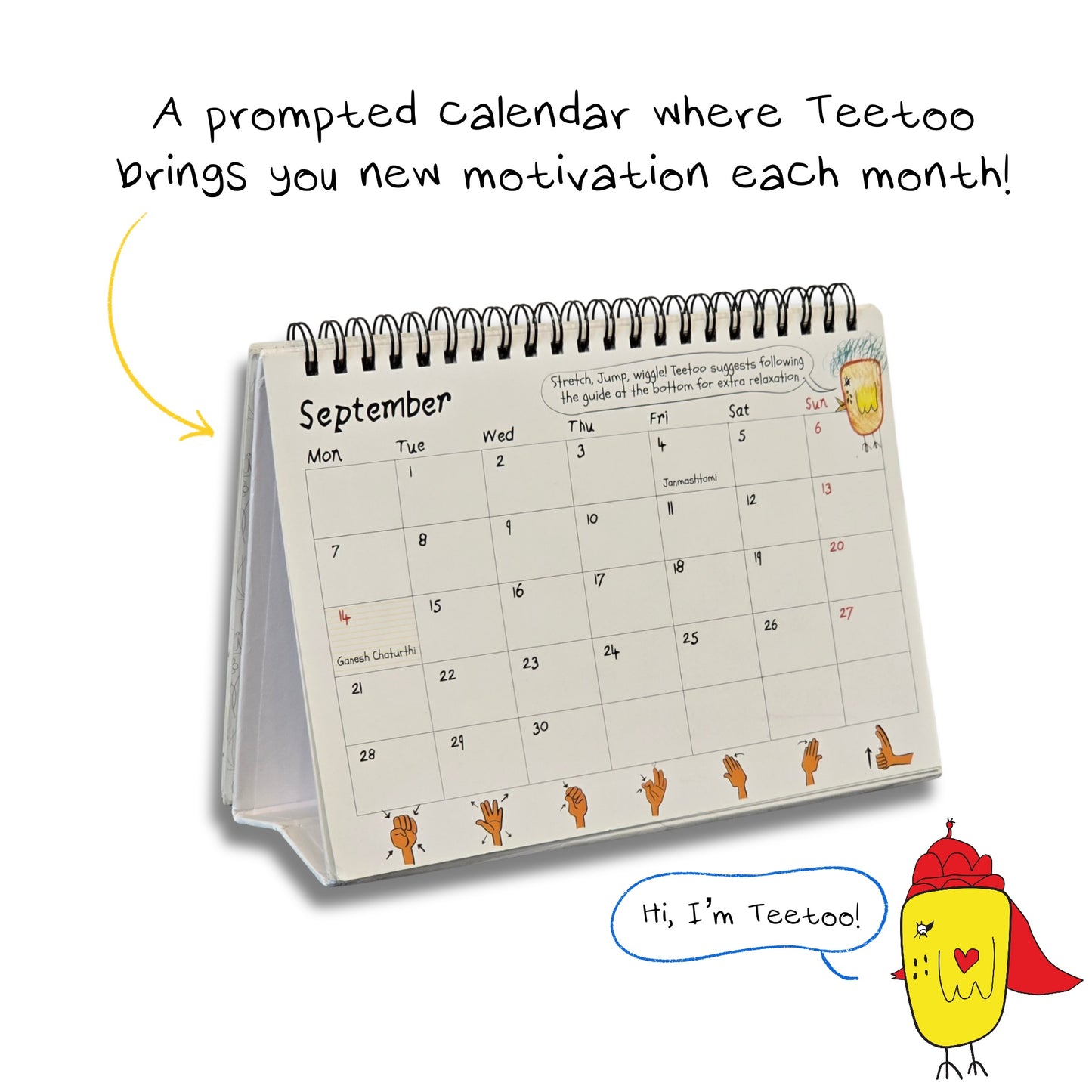 To-Dos and Love Yous - Desk Calendar + Sticker Sheet