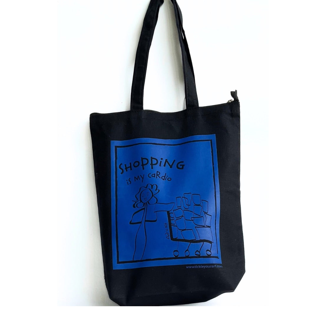 Shopper- Black Tote Bag